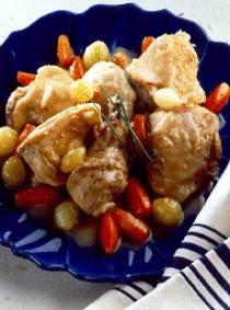 fricassee de poulet au champagne