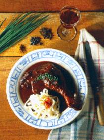   bourguignon de canard au vin d'epices