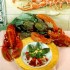 Queue de homard à la compote d'artichaut et de pomme