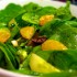 Salade aux épinards, mandarines et olives